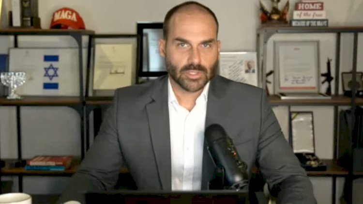 Eduardo Bolsonaro sugere que Jair Bolsonaro foi tema no encontro entre Lula e Trump